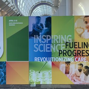 AACR annual meeting sign