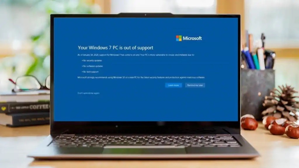 When will Microsoft end support for your version of Windows or