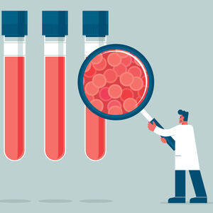 Illustration of a blood test