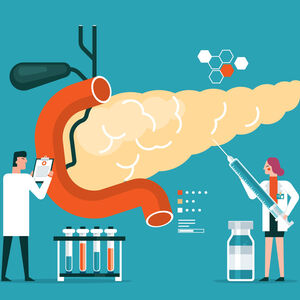 Illustration of a pancreas